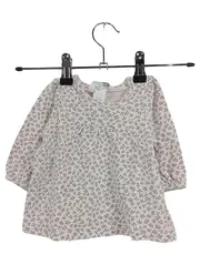 Vorschaubild 1 von Baby Mädchen Langarmshirt Blumenmuster Rosa Gr. 62