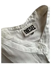 Vorschaubild 2 von Damen Hemdbluse ärmellos Stehkragen Weiß Gr. 36/S