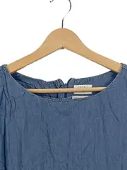 Vorschaubild 4 von Damen Freizeitkleid Gr. 40/L Blau Casual Viskose