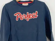 Vorschaubild 3 von Kinder Pullover Blau Gr. 128 (8) Schriftzug Perfect