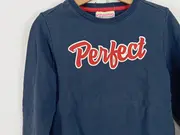 Vorschaubild 4 von Kinder Pullover Blau Gr. 128 (8) Schriftzug Perfect