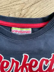 Vorschaubild 5 von Kinder Pullover Blau Gr. 128 (8) Schriftzug Perfect