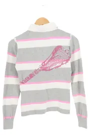 Vorschaubild 2 von Damen Poloshirt XS/32 Gestreift Langarm Mehrfarbig