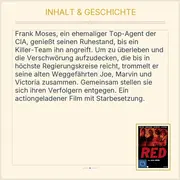 Vorschaubild 3 von RED - Älter. Härter. Besser. Actionfilm DVD Bruce Willis Morgan Freeman FSK 16