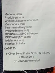 Vorschaubild 3 von Kinder Freizeitkleid Gr. 158 Blau Punkte Casual Fransen