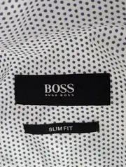 Vorschaubild 3 von Business Hemd Herren Gr. 40/M Weiß Gepunktet Slim Fit Langarm