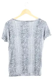 Vorschaubild 2 von Damen T-Shirt Grau 36/S Schlangenmuster Pailletten Glamourös