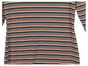 Vorschaubild 2 von Damen Strickkleid Gestreift Mehrfarbig Gr. XL Midi