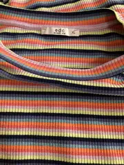 Vorschaubild 4 von Damen Strickkleid Gestreift Mehrfarbig Gr. XL Midi