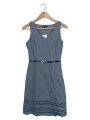 Vorschaubild 1 von Damen Freizeitkleid Gr. 0 Blau Baumwolle Casual