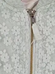 Vorschaubild 3 von Mädchen Kapuzenjacke Gr. 86 Grün Floral Ärmellos