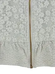 Vorschaubild 4 von Mädchen Kapuzenjacke Gr. 86 Grün Floral Ärmellos