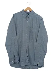 Vorschaubild 1 von Herren Business Hemd XL 52 Blau Kariert Langarm Stretch
