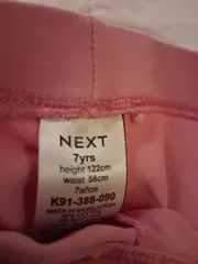 Vorschaubild 2 von Mädchen Leggings Rosa Gr. 122 7 Jahre Baumwolle Basic