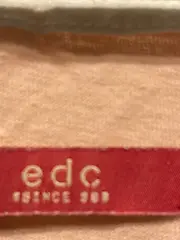 Vorschaubild 3 von EDC Damen T-Shirt Rosa Sommer Print Gr. S Baumwolle Casual