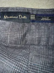 Vorschaubild 3 von Herren Anzughose Slim Fit Gr. 48/M Grau Kariert