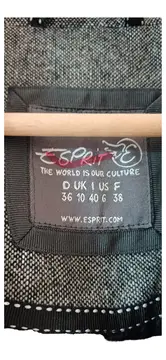 Vorschaubild 6 von Blazer Damen Grau Meliert Klassisch Business Gr. 36 Polyester Wolle