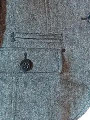 Vorschaubild 4 von Blazer Damen Grau Meliert Klassisch Business Gr. 36 Polyester Wolle