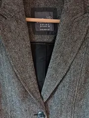 Vorschaubild 3 von Blazer Damen Grau Meliert Klassisch Business Gr. 36 Polyester Wolle