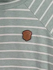 Vorschaubild 3 von Damen Kapuzenpullover Hoodie Gr. XS Grün Gestreift Casual