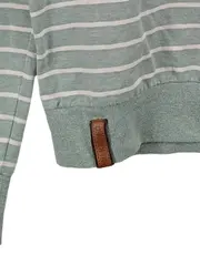 Vorschaubild 4 von Damen Kapuzenpullover Hoodie Gr. XS Grün Gestreift Casual