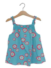 Vorschaubild 1 von Mädchen Top Shirt Blumenmuster Blau Gr. 110 Casual