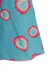 Vorschaubild 2 von Mädchen Top Shirt Blumenmuster Blau Gr. 110 Casual