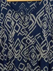 Vorschaubild 2 von Damen Strickjacke XL Mehrfarbig Geometrisches Muster V-Ausschnitt