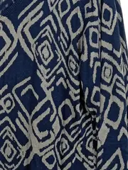 Vorschaubild 3 von Damen Strickjacke XL Mehrfarbig Geometrisches Muster V-Ausschnitt