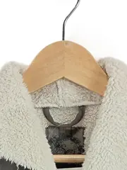 Vorschaubild 3 von Kinder Fellweste Gr. 128 Grau Kunstpelz Freizeit Casual