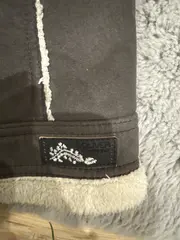 Vorschaubild 6 von Kinder Fellweste Gr. 128 Grau Kunstpelz Freizeit Casual
