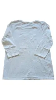 Vorschaubild 3 von Damen Langarmshirt Weiß Gr. 36 S Casual Discover Print Baumwolle