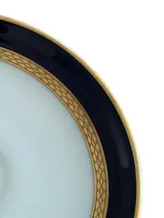 Vorschaubild 3 von Unterteller Porzellan Blau Geometrisch 14cm Elegant