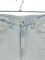 Vorschaubild 2 von Damen Destroyed Jeans Gr. 42 Blau Loose Straight High Waist Denim