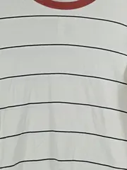 Vorschaubild 5 von Damen Langarmshirt Gestreift Weiß Schwarz Gr. L Casual