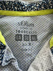 Vorschaubild 4 von Herren Business Hemd Gr. 48/M Blau Geometrisch Langarm