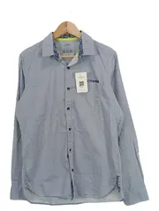 Vorschaubild 1 von Herren Business Hemd Gr. 48/M Blau Geometrisch Langarm