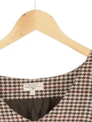 Vorschaubild 3 von Etuikleid Damen Gr. 40 Mehrfarbig Kariert Business Elegant V-Ausschnitt