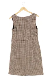 Vorschaubild 2 von Etuikleid Damen Gr. 40 Mehrfarbig Kariert Business Elegant V-Ausschnitt