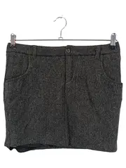 Vorschaubild 1 von Damen Minirock 38/M Grau Wolle Casual Rock