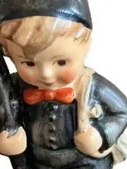 Vorschaubild 2 von Schornsteinfeger Junge Dekofigur Porzellan Grau 10cm