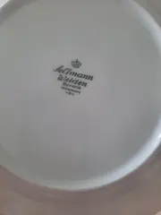 Vorschaubild 2 von Essteller Klassisch Porzellan Blumenmuster Weiß 19cm