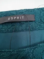 Vorschaubild 3 von Damen Spitzenbluse Gr. 36/S Grün Feminin Elegant