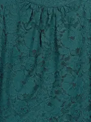 Vorschaubild 2 von Damen Spitzenbluse Gr. 36/S Grün Feminin Elegant