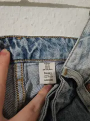 Vorschaubild 2 von Damen Jeans Wide Fit Baggy High Waist Blau Gr. 44 Denim