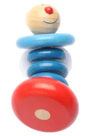 Vorschaubild 1 von Stapelspiel Clown Holz Mehrfarbig Motorikspielzeug Kinder ab 12 Monate