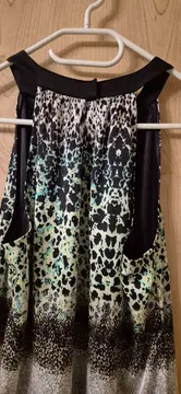 Vorschaubild 2 von Damen Kleid Gr. 40 Animal-Print Mehrfarbig Trägerkleid Sommer