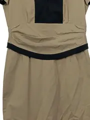 Vorschaubild 4 von Businesskleid Damen Gr. 38 Beige Schwarz Etuikleid