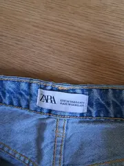 Vorschaubild 4 von Damen Jeans Shorts Gr. 36 Blau High Waist Denim Casual