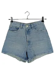 Vorschaubild 1 von Damen Jeans Shorts Gr. 36 Blau High Waist Denim Casual